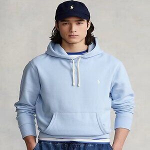 *flawed* Polo Ralph Lauren fleece hoodie baby blue size L